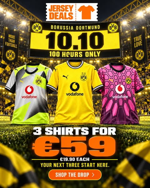 Football Shirts from €19.90 | Jersey Deals