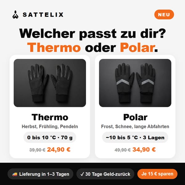 Thermo oder Polar? Finde deinen.