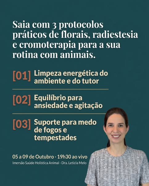 Imersão Saúde Holística Animal