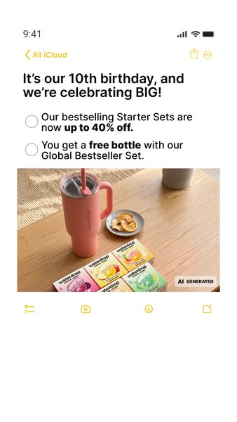 It's our birthday, but you get a gift!