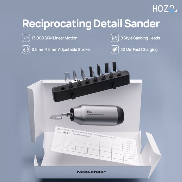 Palm-Sized Precision Sander