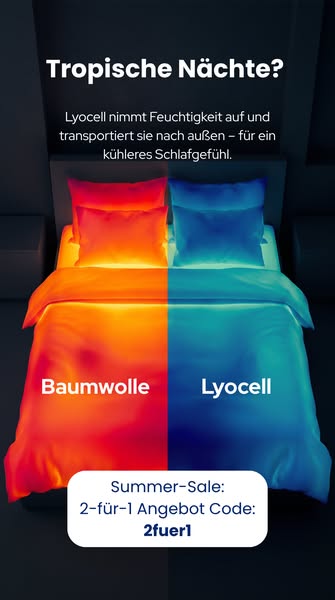 Kühler schlafen im Sommer