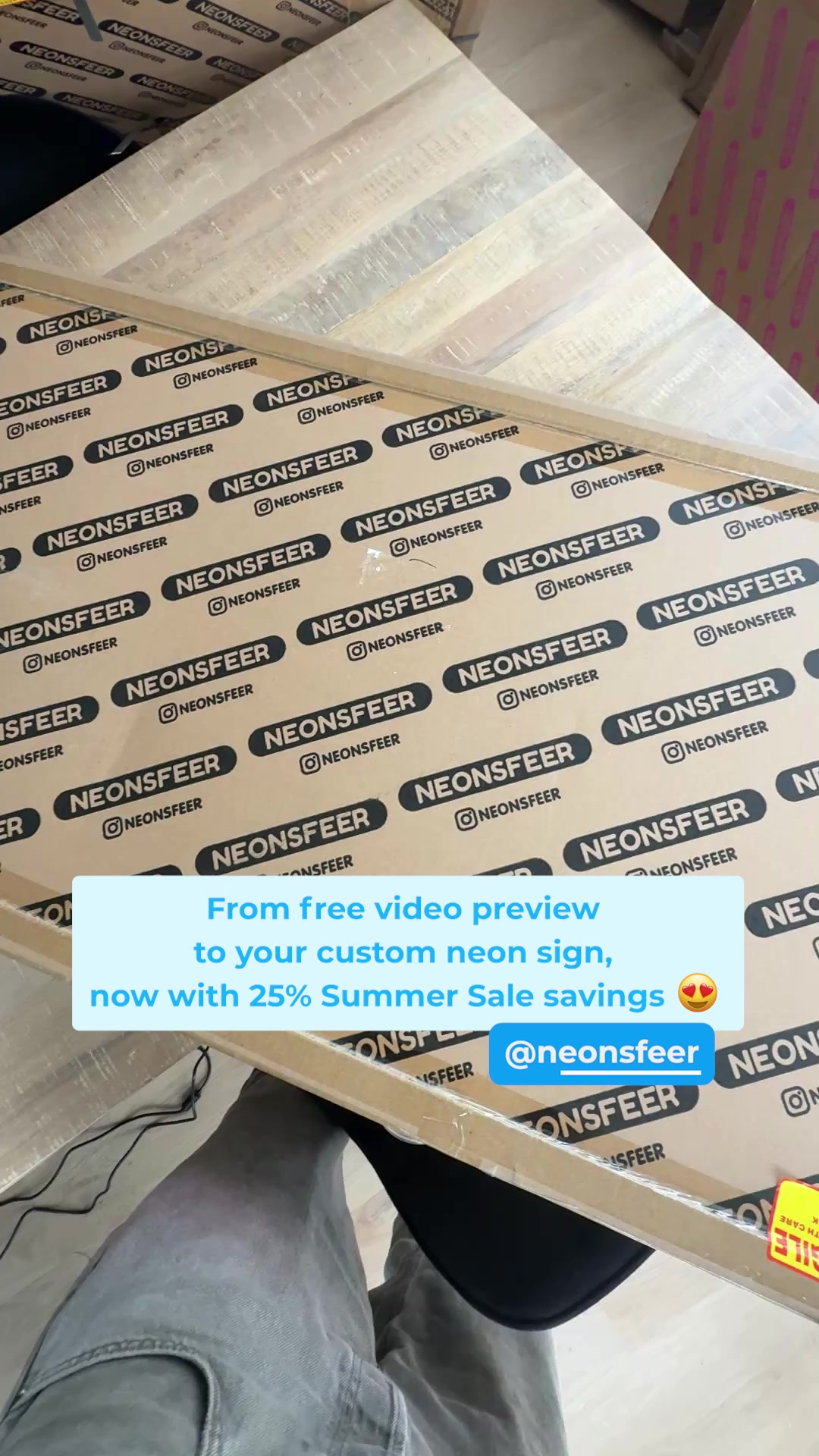 25% off: create your own neon sign