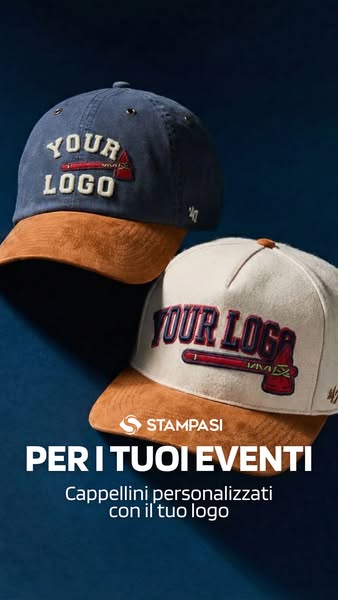 Ordina ora i tuoi cappellini personalizzati.