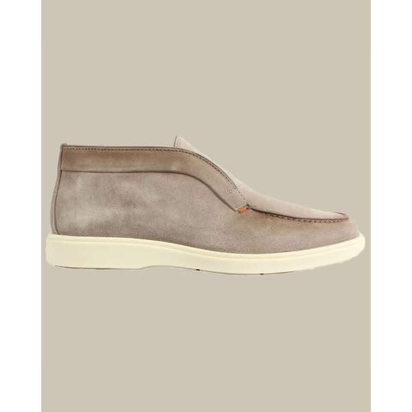 Santoni Taupe Suede Desert Boot