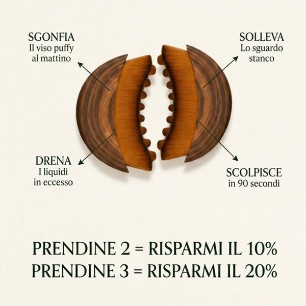 Scegli il lifting naturale con Evyora Lift Brush. Più prendi, più risparmi. Spedizione tracciata in tutta Italia.