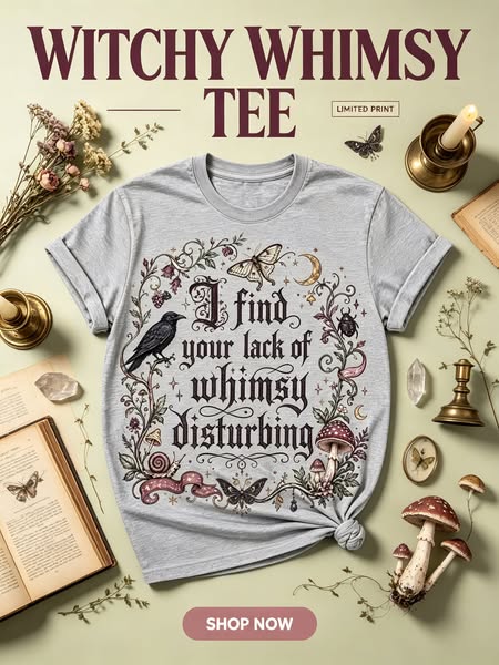 Lack of Whimsy Crow Fall Halloween T-shirt