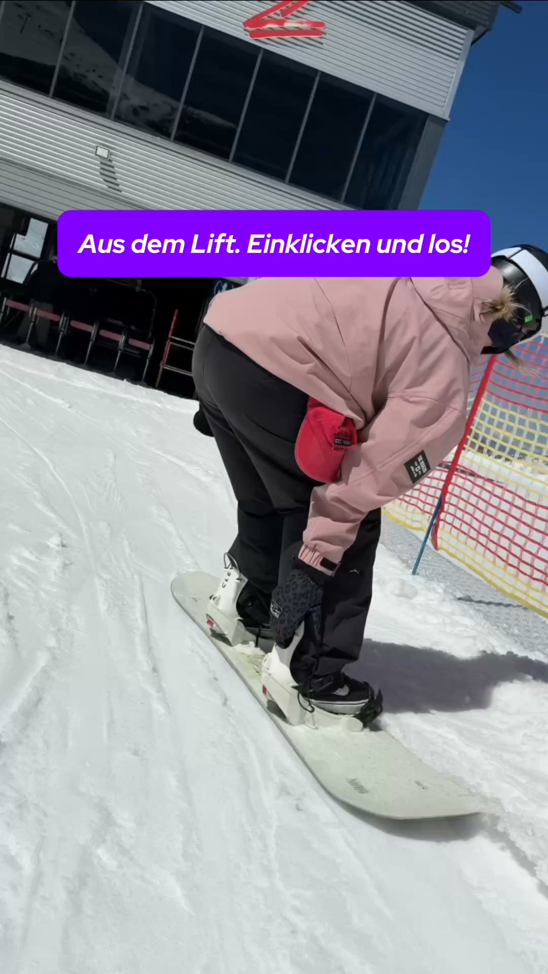 Schluss mit Ratschen. Ab auf die Piste!