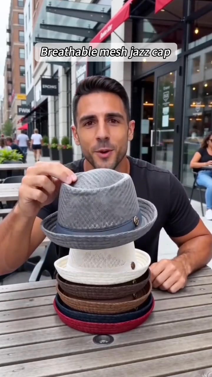 Unisex Breathable Mesh Pork Pie Hat