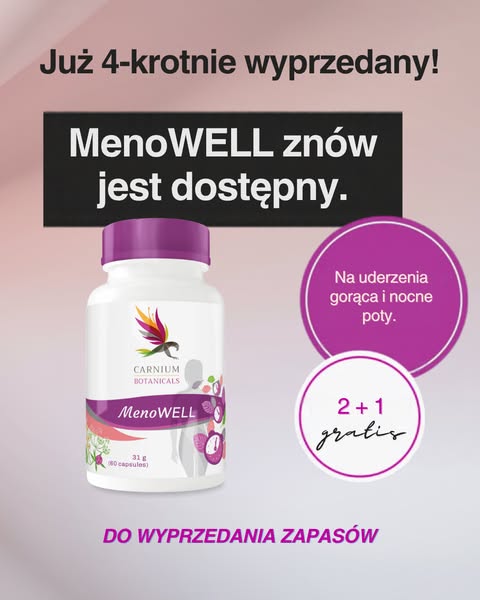 MenoWELL w ofercie 2+1 GRATIS!