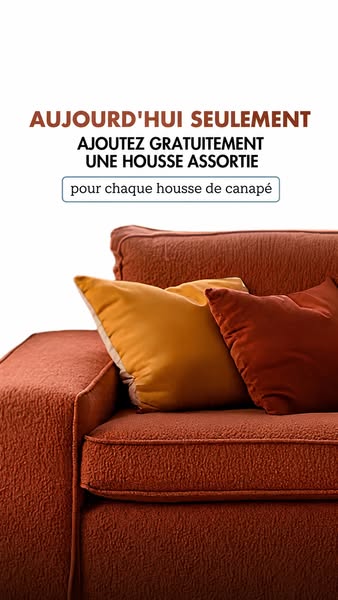 La housse de canapé de vos rêves + une housse supplémentaire offerte