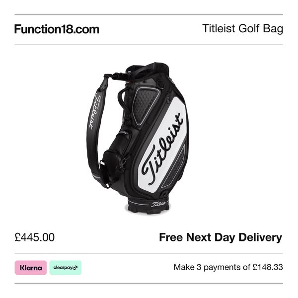 Titleist Tour Series Tour Golf Bag