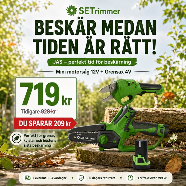 JAS = dags att beskära