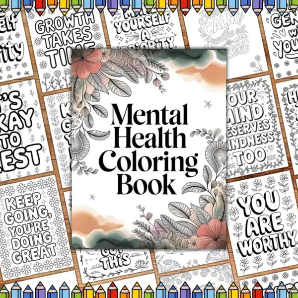 90% Off Mental Health Coloring Book