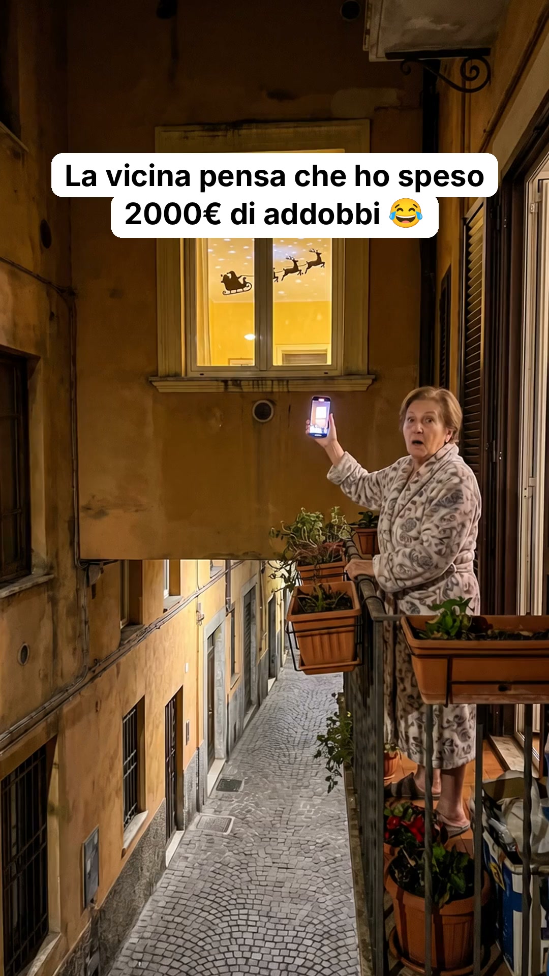 Il soffitto diventa un cielo di Natale