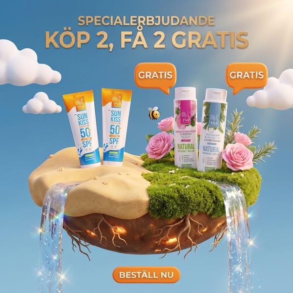 Köp 2 solkrämer, få 2 gåvor