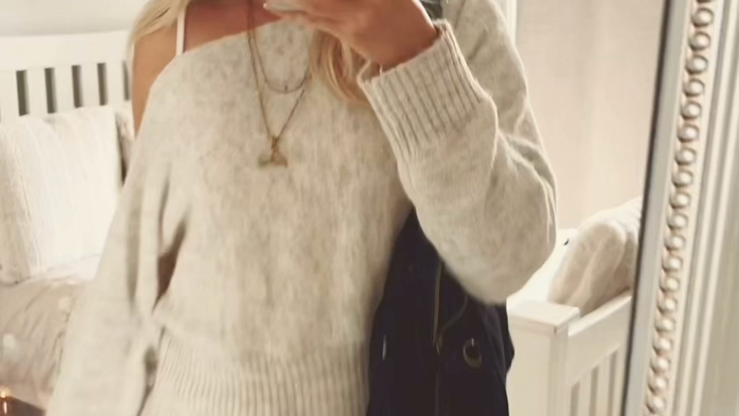 Effortless Chic Off-Shoulder Sweater
