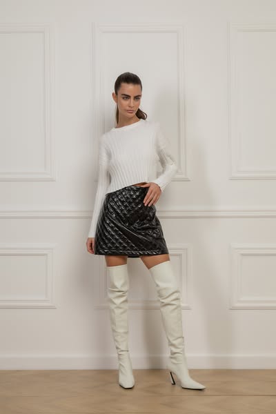 SKIRT mini ANNABELLE - extra-small , %ce%bc%ce%b1%cf%85%cf%81%ce%bf