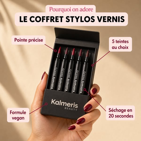 Passe au stylo vernis à ongles.