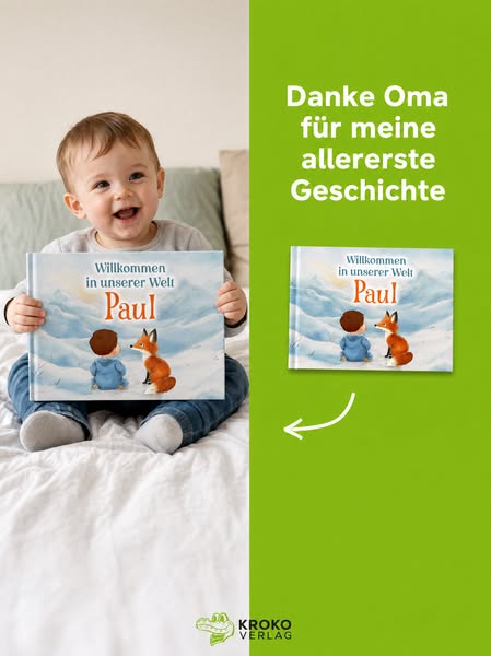 Für das Enkelkind, auf das du so lange gehofft hast