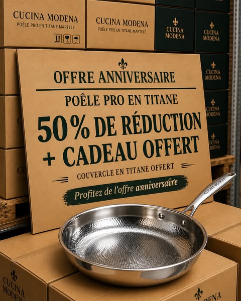Offre anniversaire à -50 %