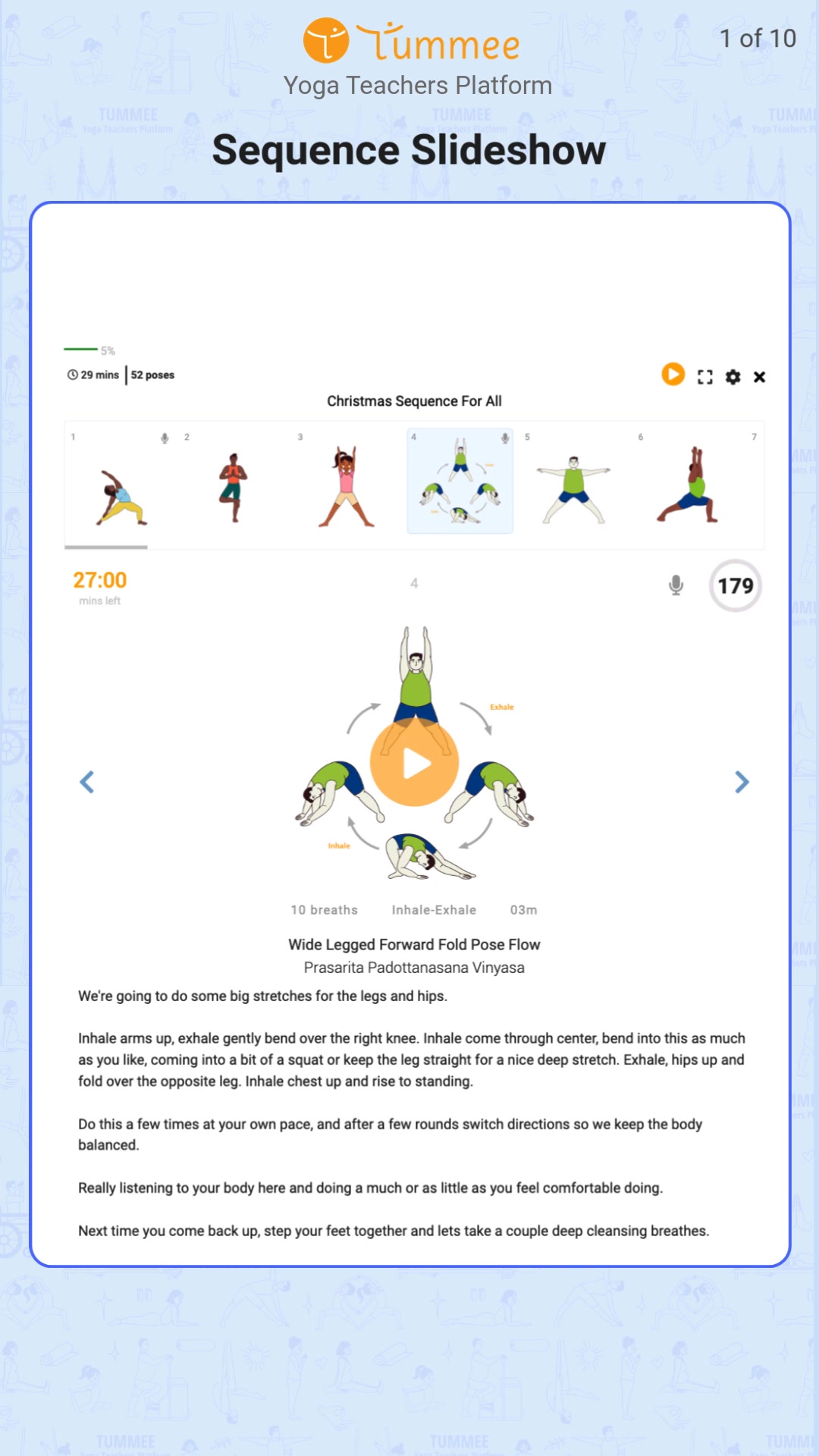 Play Your Yoga Sequences in Your Classes