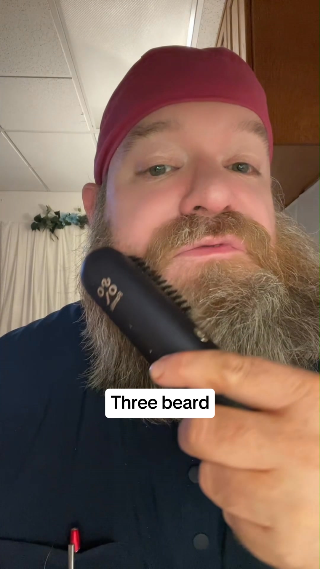 Straighten Curly Beard Strands