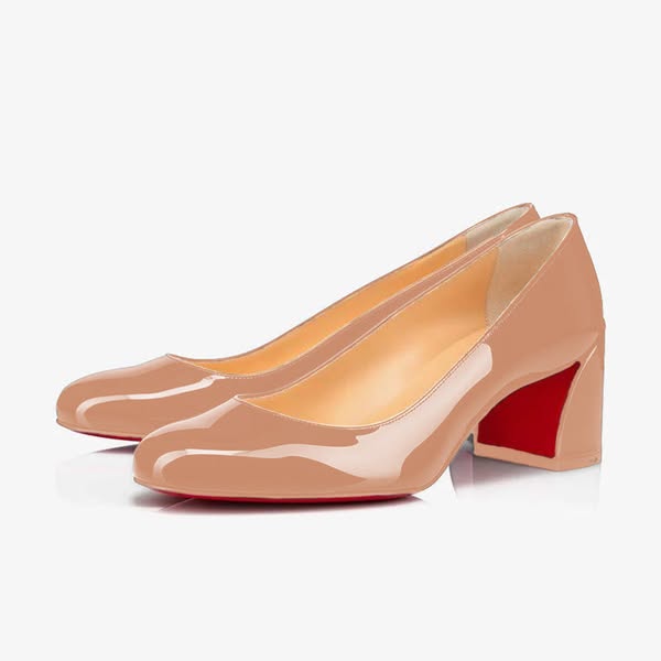 Sophisticated Nude Leather Heels for Work and Evening