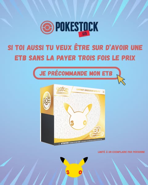 La collection Pokémon 30 ans est là