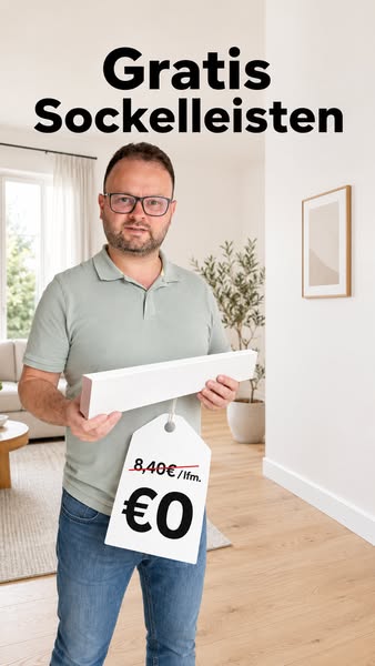 Sockelleisten gratis — jetzt zuschlagen
