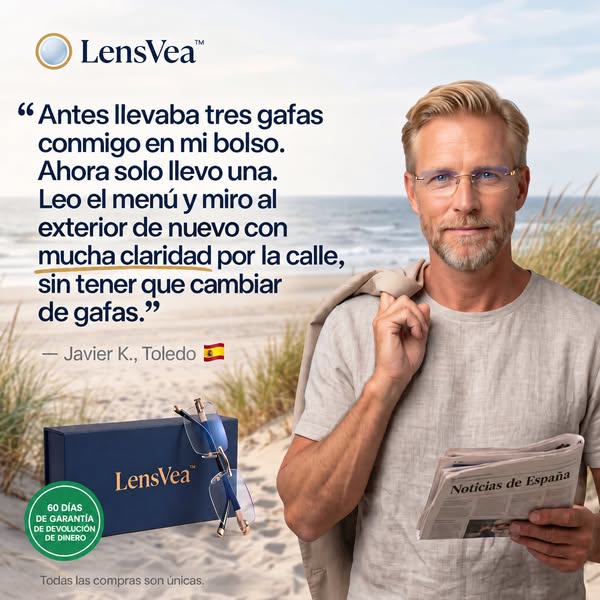 "Antes me llevaba tres gafas"