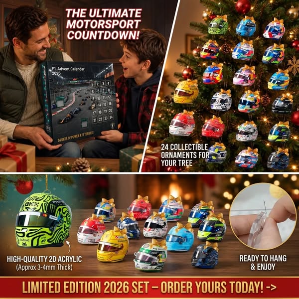 2026 Racing Helmet Advent Calendar