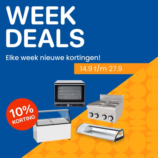 10% op horeca keukenapparatuur