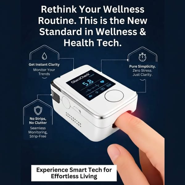5-second reading. No needles. Ever.