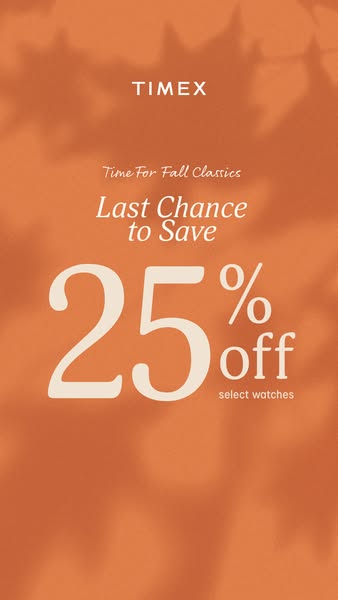 25% Off For Fall