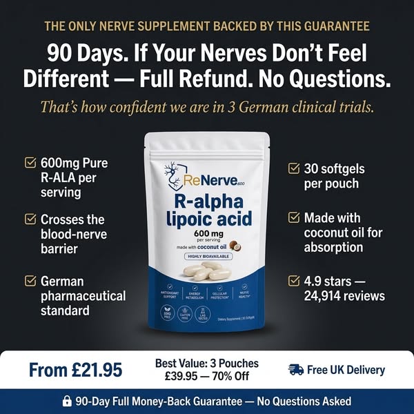 The British-Tested R-ALA Formula to Help Support Healthy Nerve Function