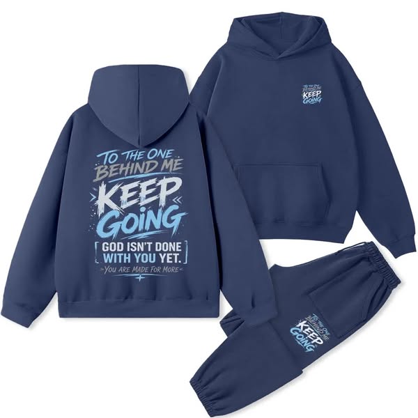 Guiding Cross Christian Fleece Hoodie Set
