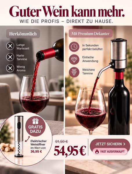 Air & Aroma | Elektrischer Dekanter + Geschenk