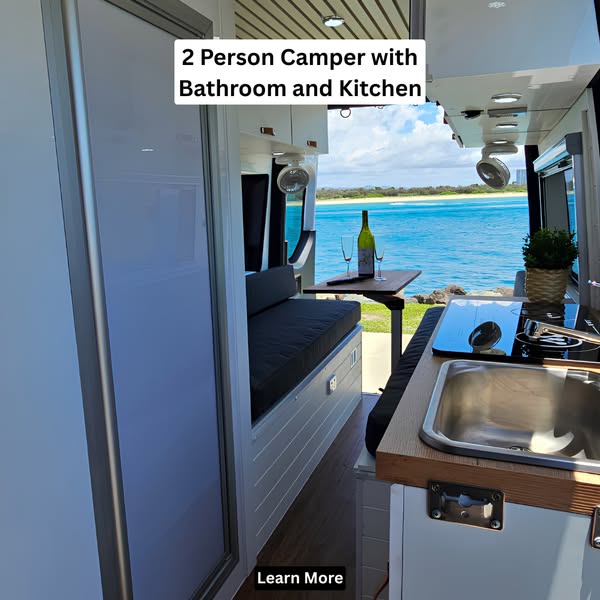 2 Person Camper With Bathroom And Kitchen