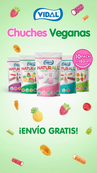 Golosinas Vidal para Veganos