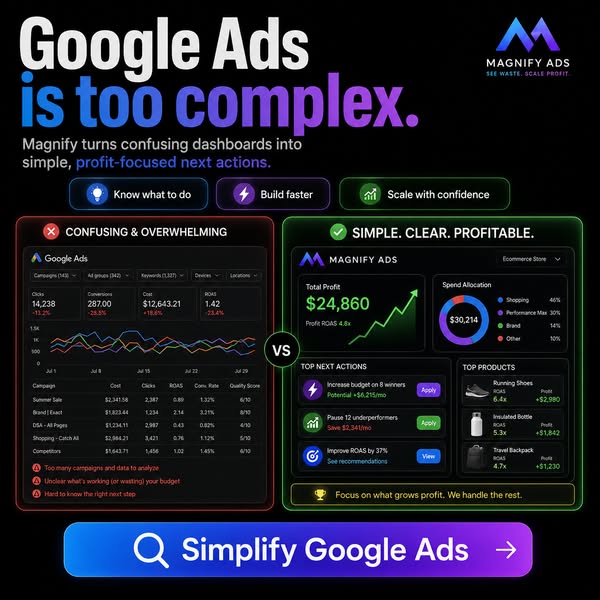 Turn Google Ads data into profit-focused actions.