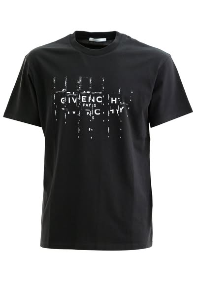 GIVENCHY T-shirt Photographic Negative in cotone di colore nero