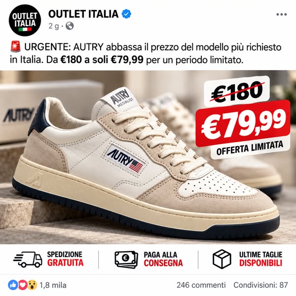 Ultime taglie a €69,90