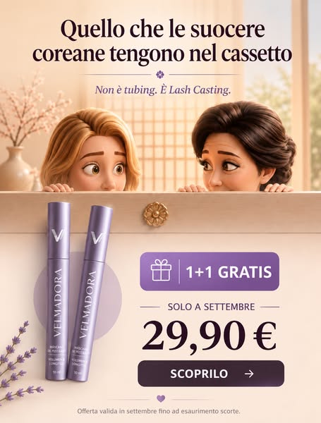Effetto ciglia finte, senza ciglia finte