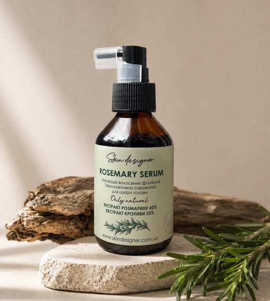 Для активації волосяних фолікулів ROSEMARY SERUM | Натуральний догляд