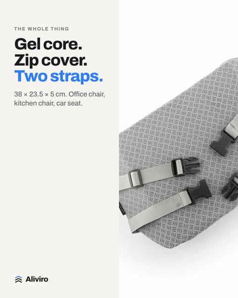 Gel honeycomb chair cushion
