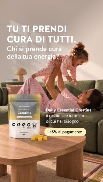 3 g di creatina. Niente polvere. Niente shaker.