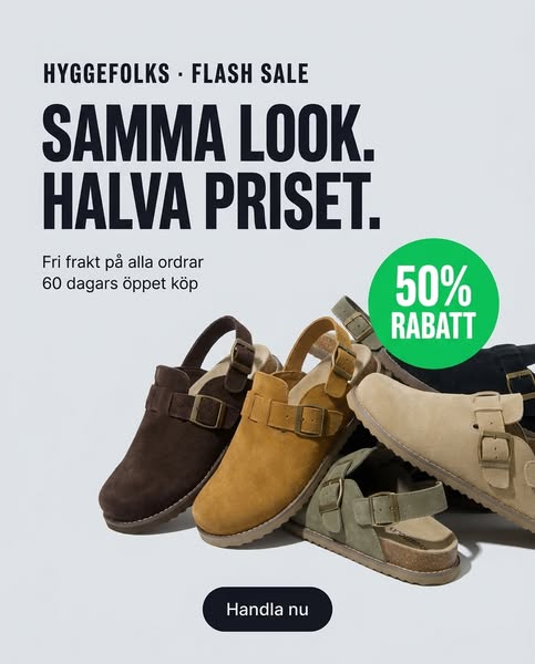 Samma look. Halva priset.