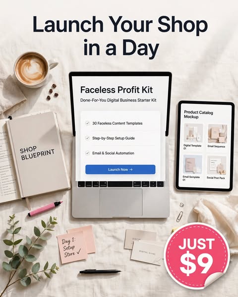 $9 To Start Your Shop Today