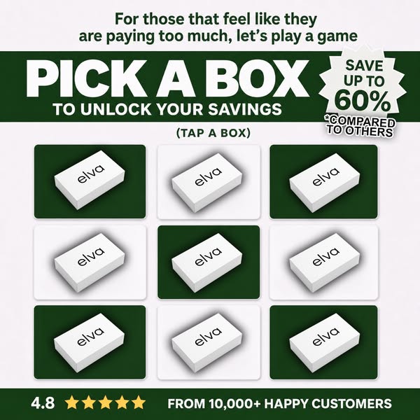 No subscriptions and free discreet delivery.
